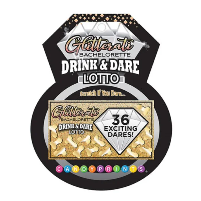 Glitterati Bachelorette Drink and Dare Lotto Game