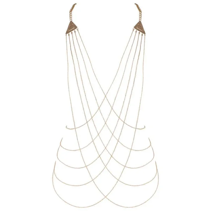 Gold Chain Body Jewelery with Triangle detailing: Muse