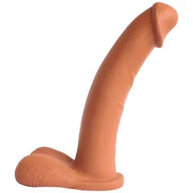 Good Vibes Admiral 8 inch Realistic Silicone Dong with Balls Caramel
