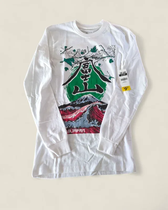 GT GRAPHIC TOP WHITE & GREEN ADULT SMALL PRE-LOVED (with tags)