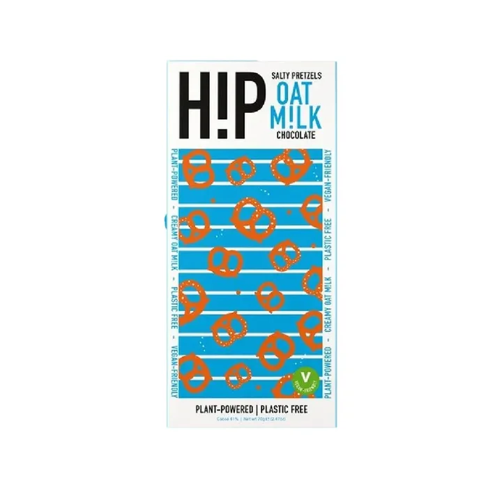 H!P Salted Pretzel Oat Milk Chocolate Bar