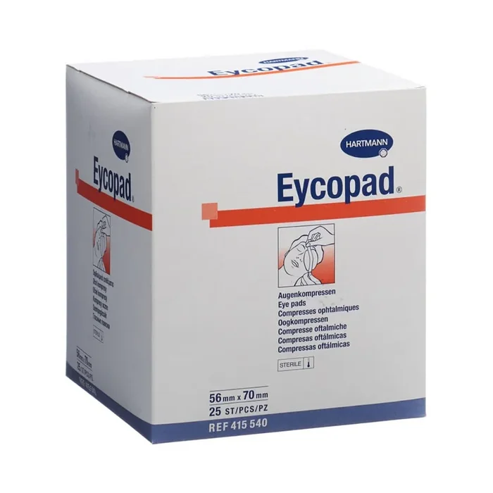 Hartmann Eye Pads Sterile Eycopad Oval 25 Units