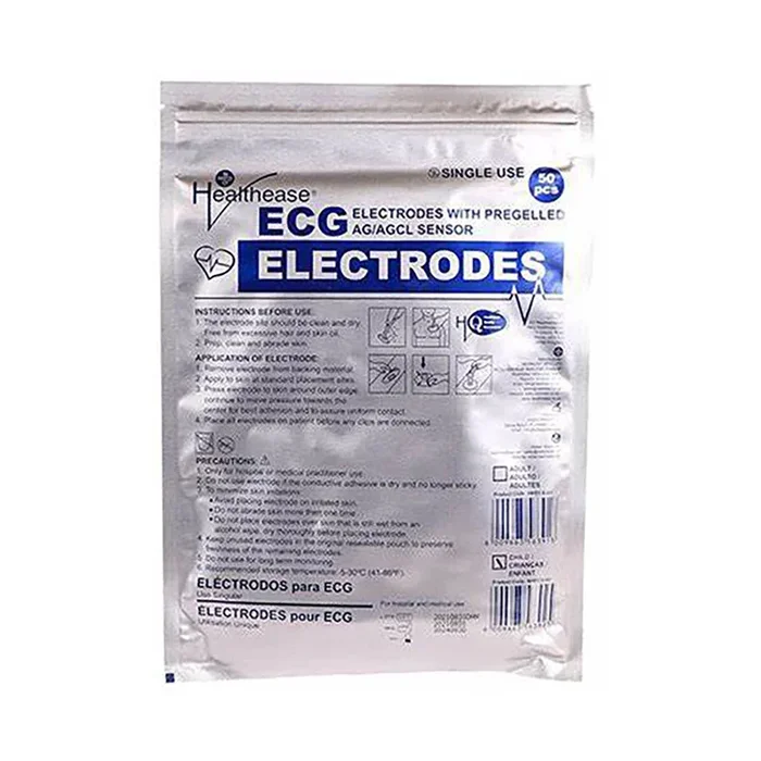 Healthease ECG Electrodes Child Pre Gel 50 Pack