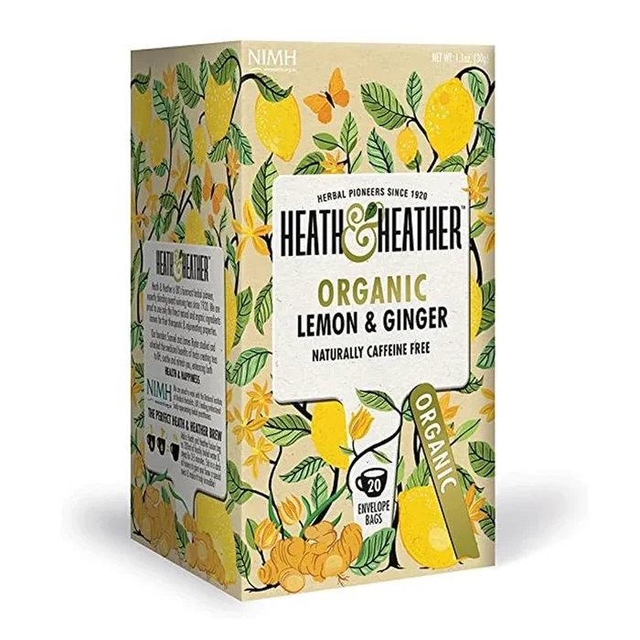 Heath & Heather Organic Lemon & Ginger Tea