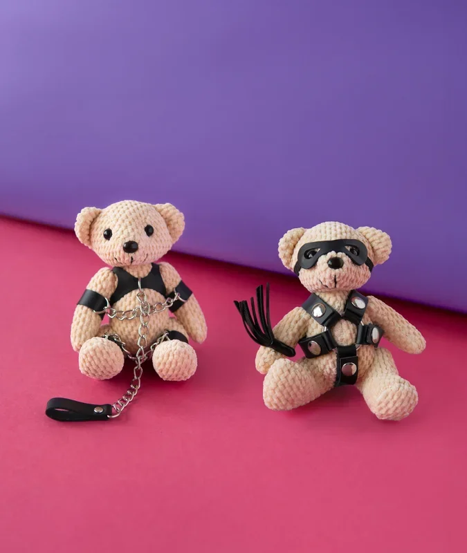 Hedonist BDSM Teddy Bear Keychain