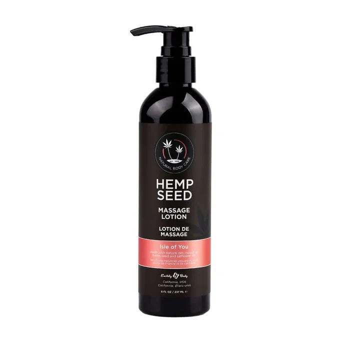Hemp Seed Massage Lotion – Isle Of You (Coconut Water, Citrus & Vanilla) Scented – 237 ml Bottle
