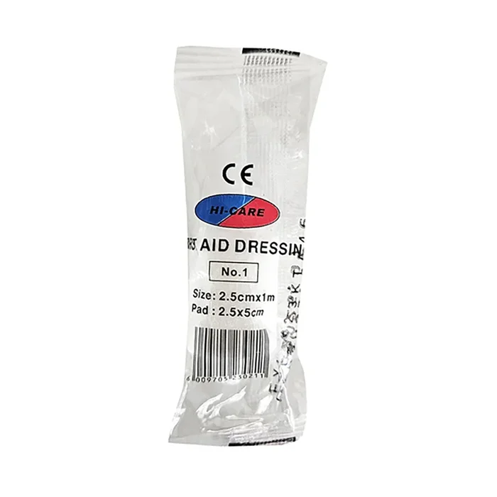 Hi-Care First Aid Dressing No.1 2.5cm x 1m