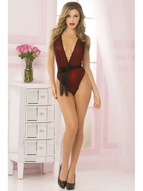 High Society Teddy Set 10708P-Red-OS(BX)