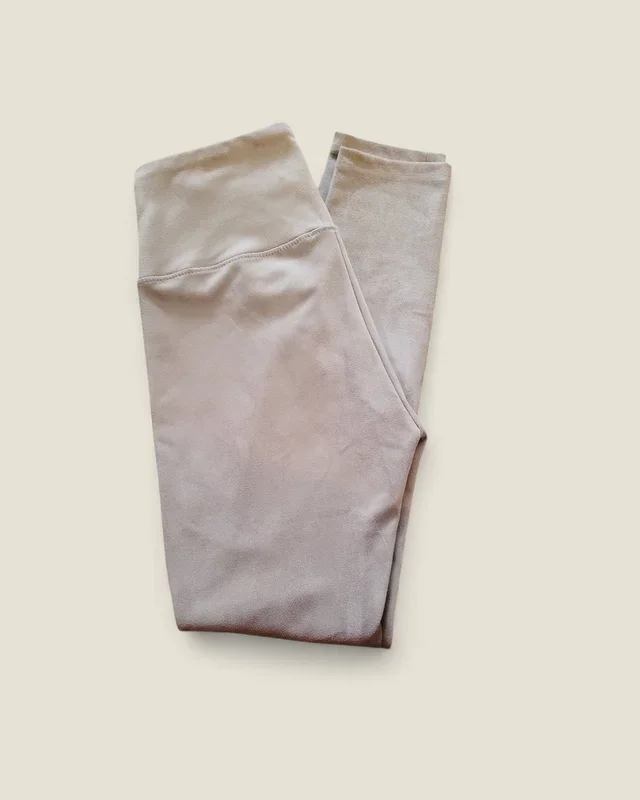 HILARY RADLEY SUEDE TEXTURED LEGGINGS LADIES SIZE 4 PRE-LOVED