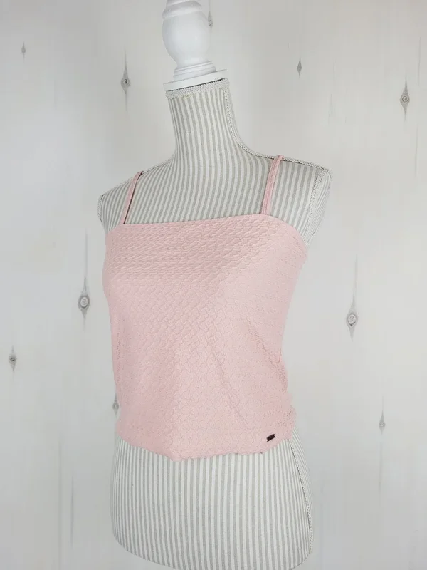 HOLLISTER PINK CROP TANK LADIES MEDIUM PRE-LOVED
