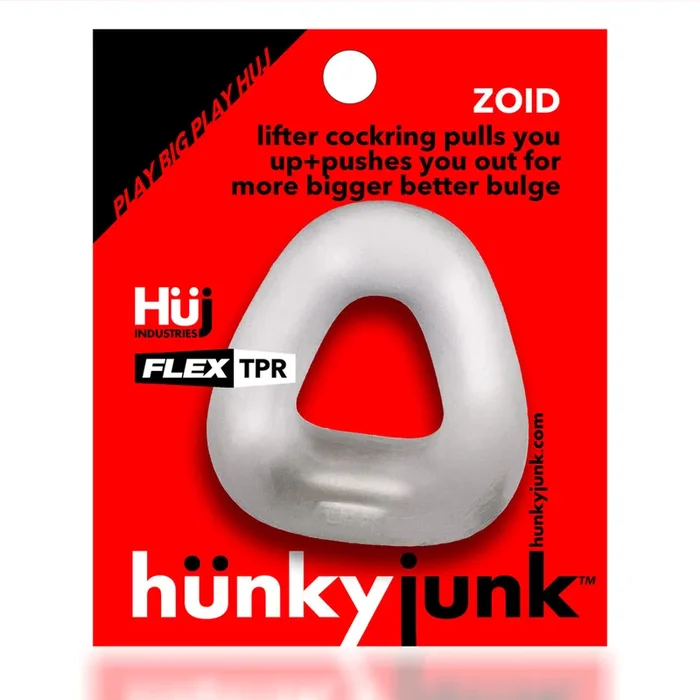 Hunky Junk Zoid Lifter Cockring – Clear Ice