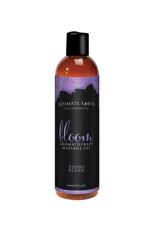 Intimate Earth – Aromatherapy Massage Oil – Bloom – Peony Blush – 4oz