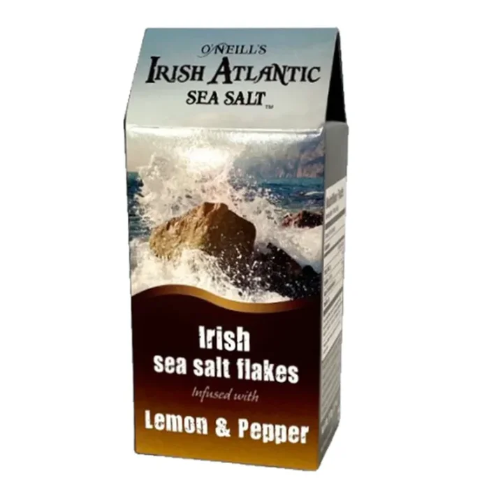 Irish Atlantic Sea Salt Flakes Lemon & Pepper