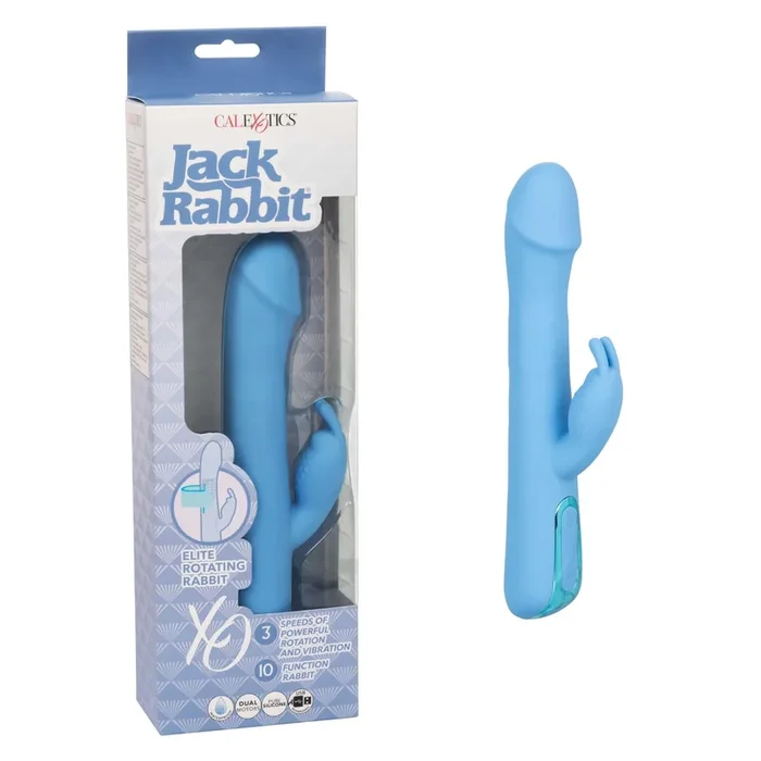 Jack Rabbit Vibrator Elite Rotating Rabbit Vibrator – Blue