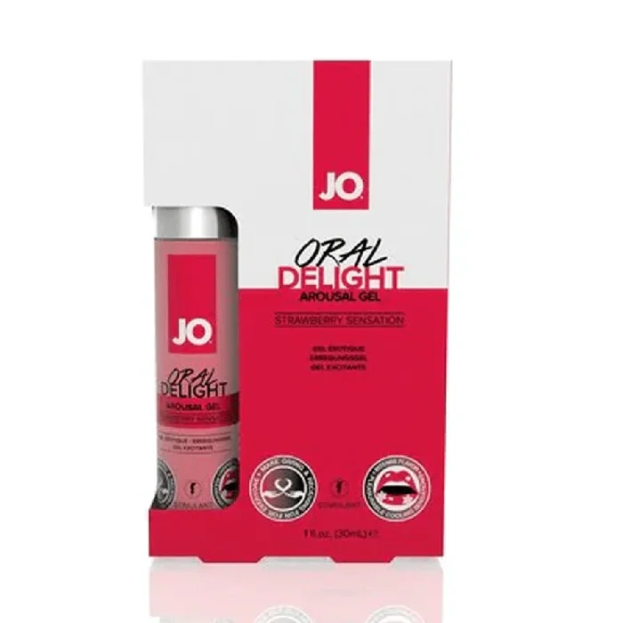 JO Oral Delight – Strawberry – Stimulant 1 floz / 30 mL