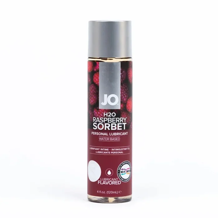 Jo RASPBERRY SORBET Water Based Flavoured Lubricant 4oz / 120ml