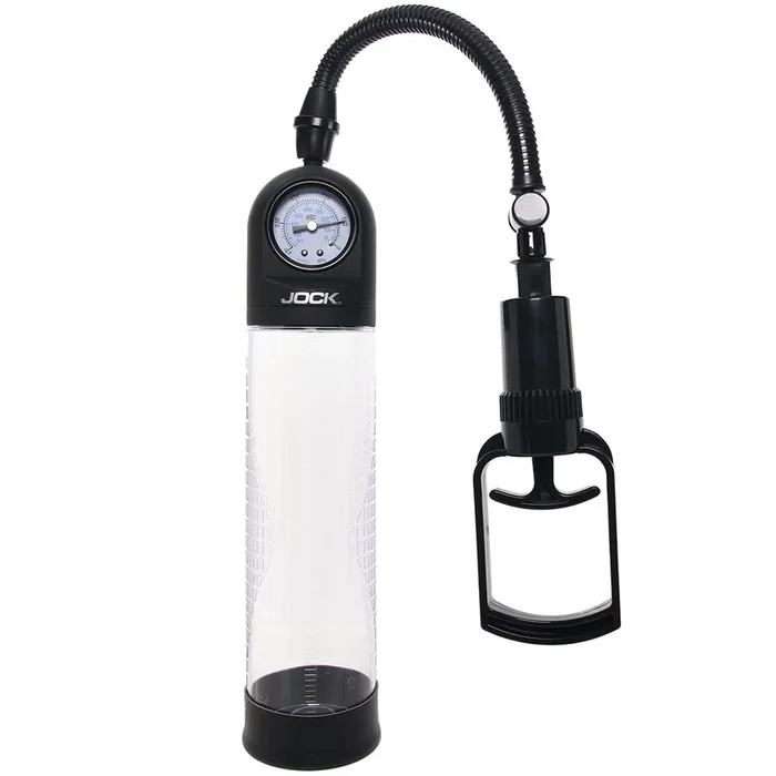Jock Pump Up Pull Rod Penis Pump with Pressure Gauge