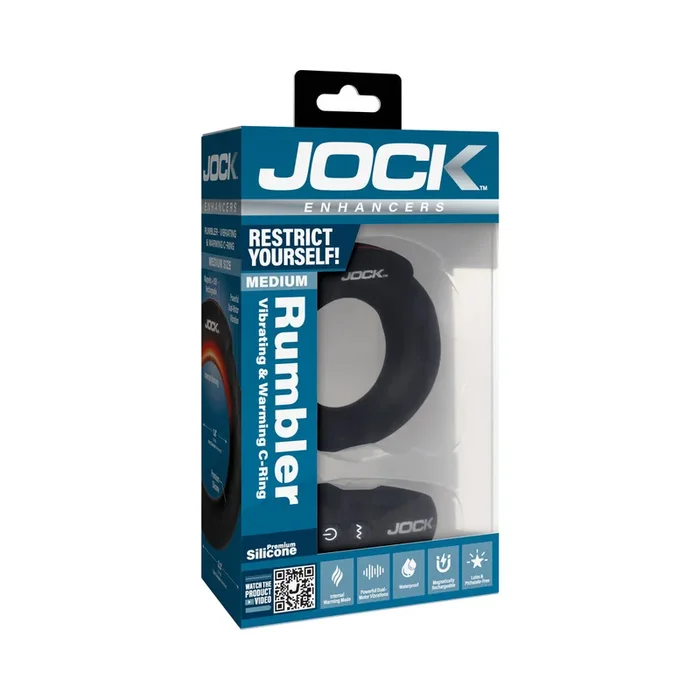 JOCK Rumbler 1.8 in. Vibrating & Warming C-Ring