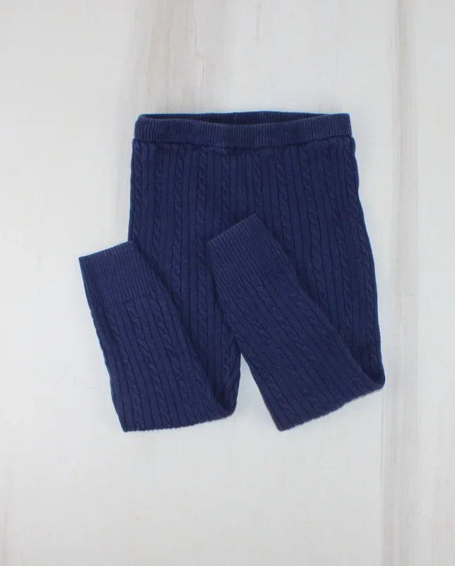 JOE FRESH NAVY CABLEKNIT LEGGINGS 5Y PRE-LOVED