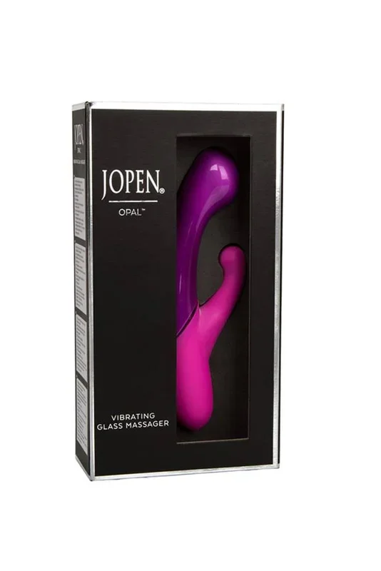 Jopen – Opal – Dual Vibrating Glass Massager – Purple