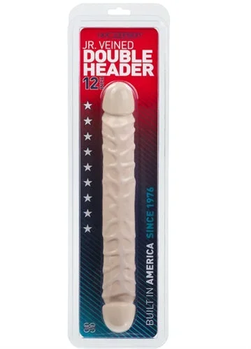 Jr. Veined Double Header 12 Inches – White