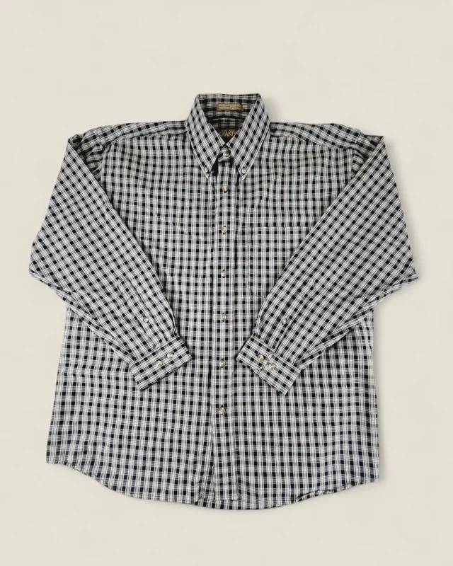 KHAKIS BY ARROW BLUE DRESS SHIRT MENS LARGE PRE-LOVED