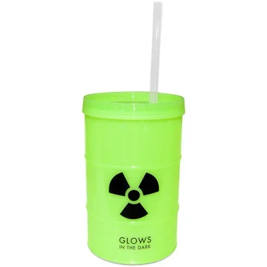 Kheper Games Glow-in-the-Dark Toxic Waste Barrel Cup 23 oz