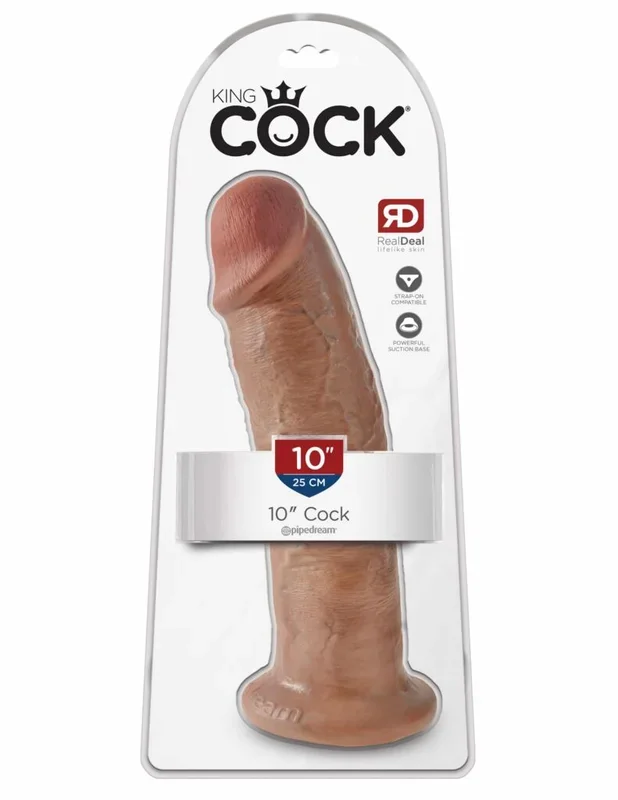 King Cock 10″ Cock – Tan