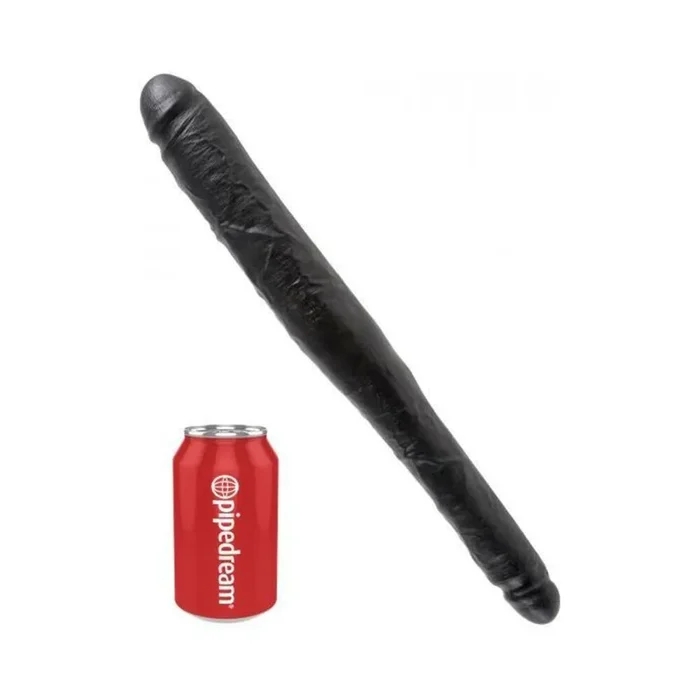 King Cock 16″ Tapered Double Dildo – Black