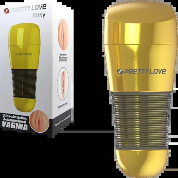 Kitty Vagina Masturbator (Gold)