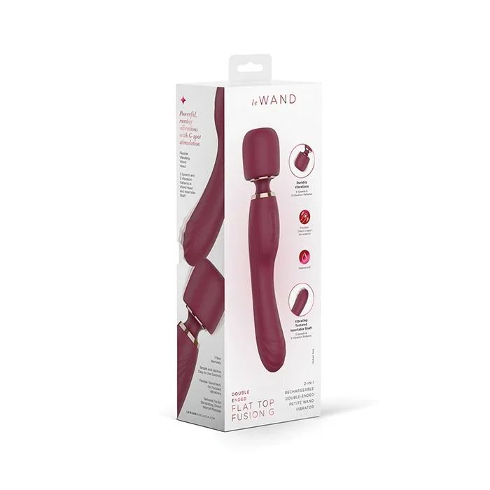 Le Wand Flat Top Fusion G Petite Double-Ended Wand Vibrator