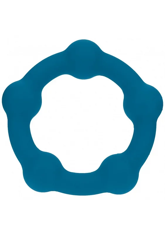 LEVELZ – Beaded Silicone Cock Ring – M – 35mm – Teal