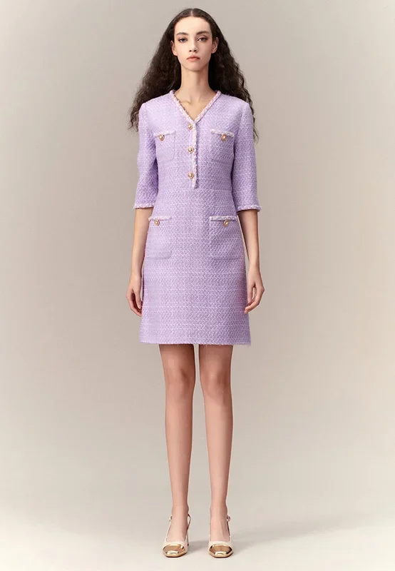 Lilac Lady’s Tweed Dress