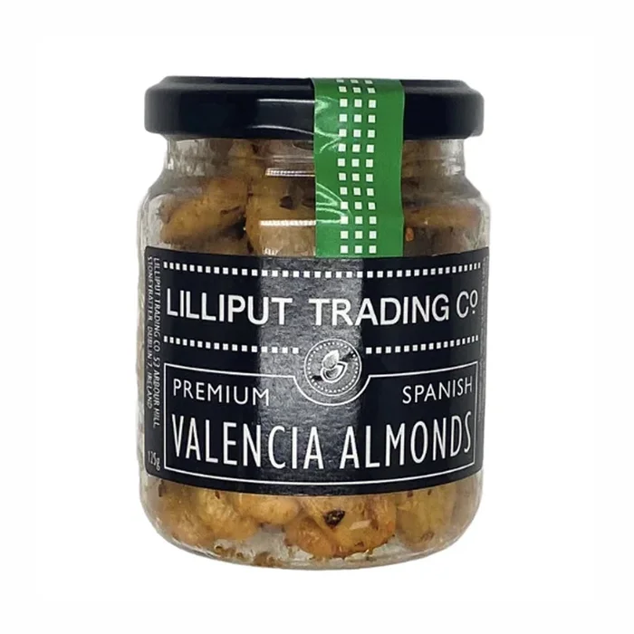 Lilliput Trading Co. Blanched Fried Valencia Almonds with Hot Paprika