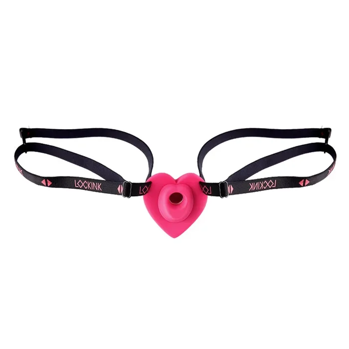 LOCKINK Pink Heart Strap-On Wearble Egg Vibrator mit Fernbedienung