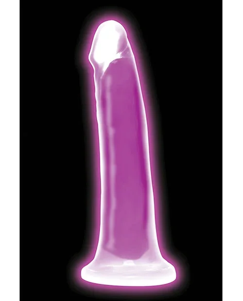 Lollicock 7″ Glow In The Dark Silicone Dildo – Purple