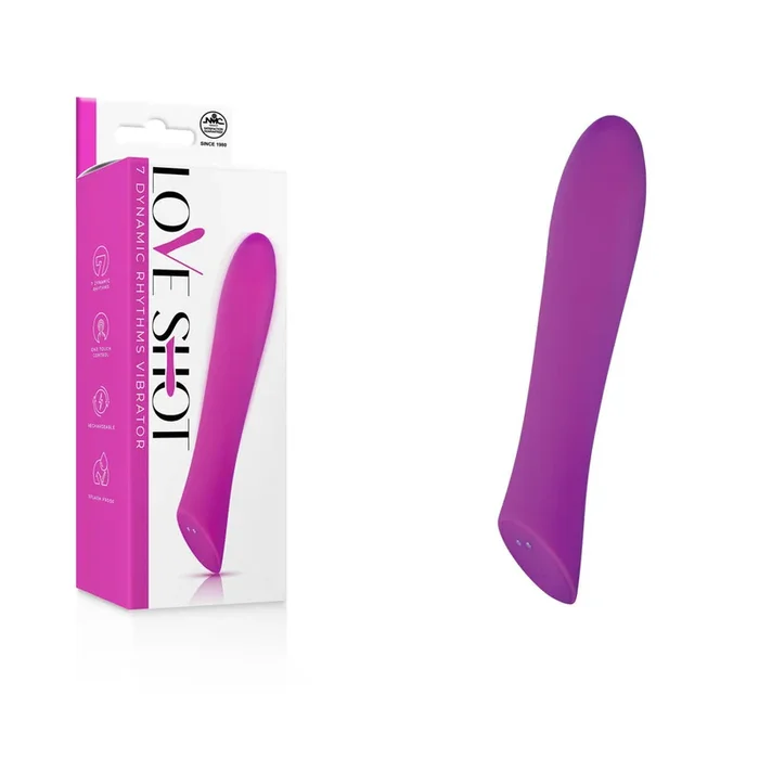 Love Shot – Purple 17.8 cm USB Rechargeable Vibrator