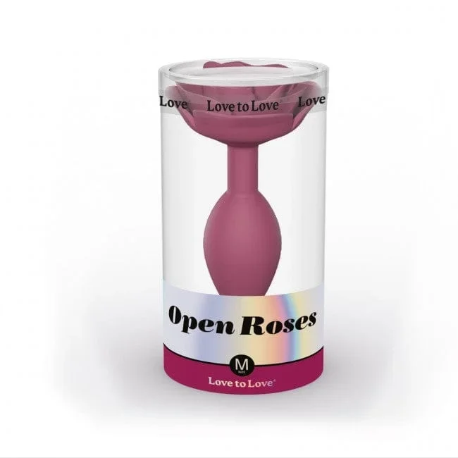 Love to Love Open Roses Medium Silicone Butt Plug