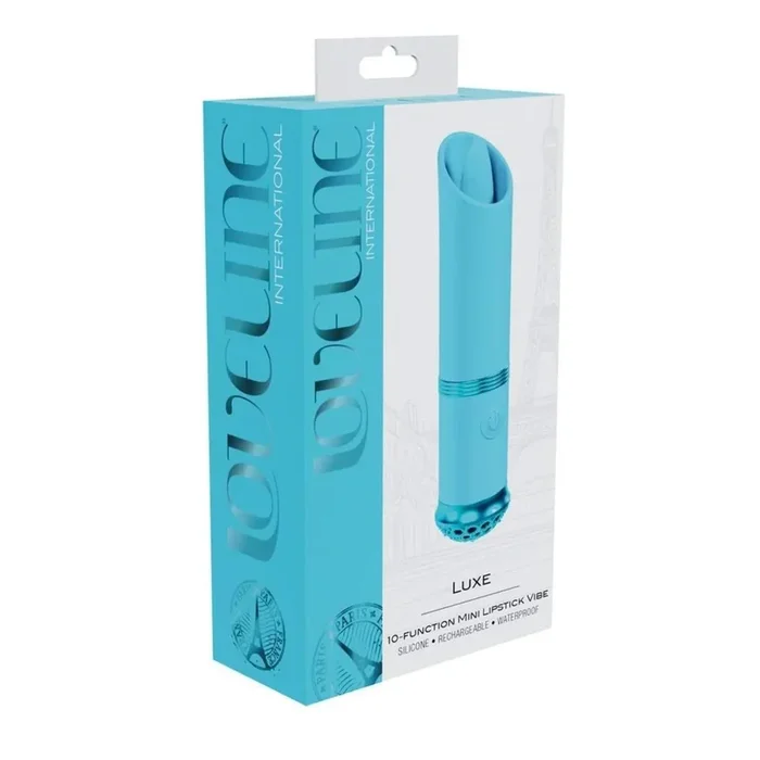 LoveLine Luxe Silicone Rechargeable 10 Function Mini Lipstick Vibrator