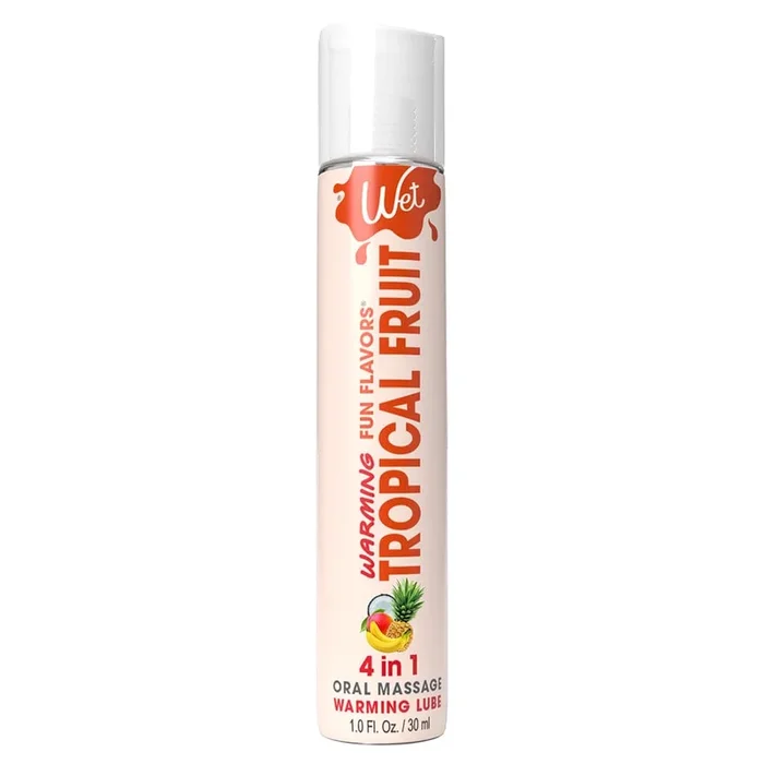 Lubricante calentador de frutas tropicales 4 en 1 Wet Fun Flavors