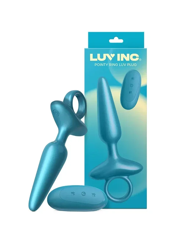 Luv Inc Pointy Ring Silicone Vibrating Anal Plug