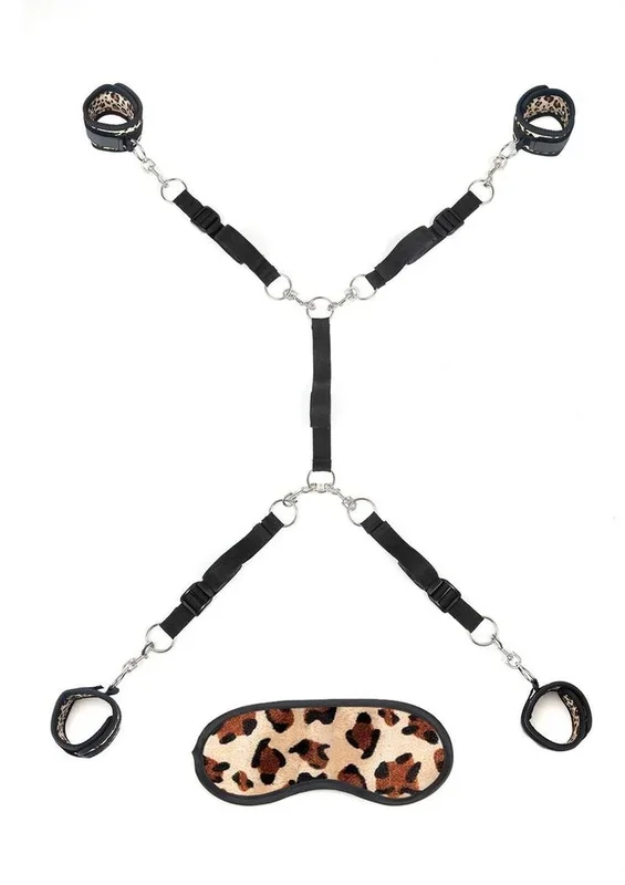 Lux Fetish Bed Spreader (7 Piece) – Leopard