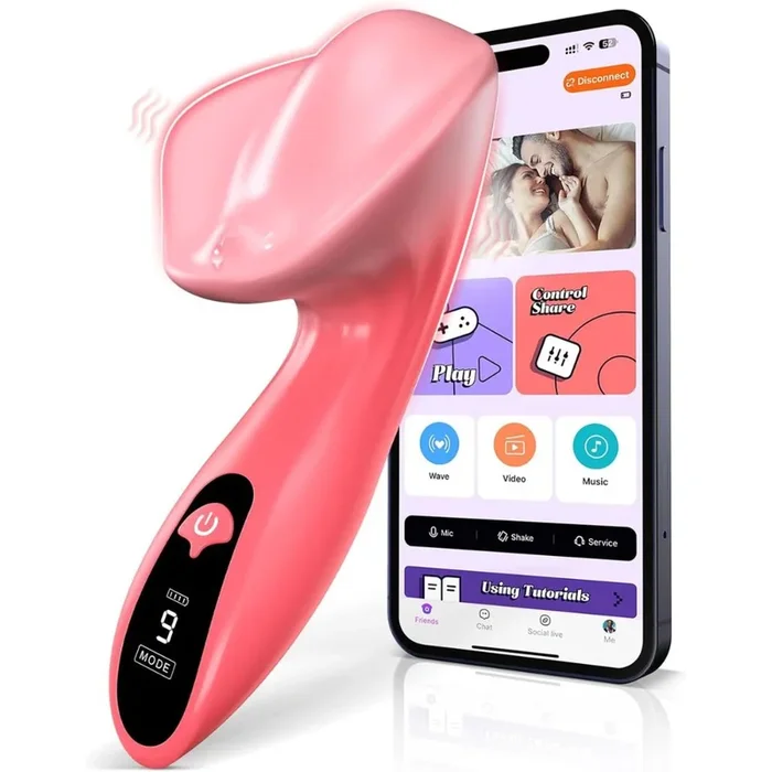 Maia Averi Smart APP Controlled 9 Powerful Vibrating Modes with LCD Display Clitoral Vibrator