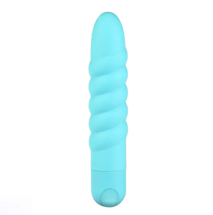 Maia Lola Silicone 10-Function Vibrating Twisty Bullet Blue