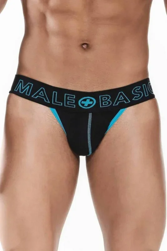 Male Basics – Neon Jockstrap – Blue – MBN04