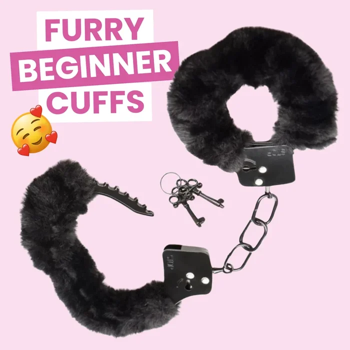 Master Series Cuffed in Fur Furry Handcuffs-Available in 3 colors!