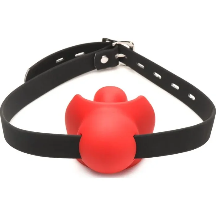 Master Series Gag Order Extreme Silicone Ball Gag, Red