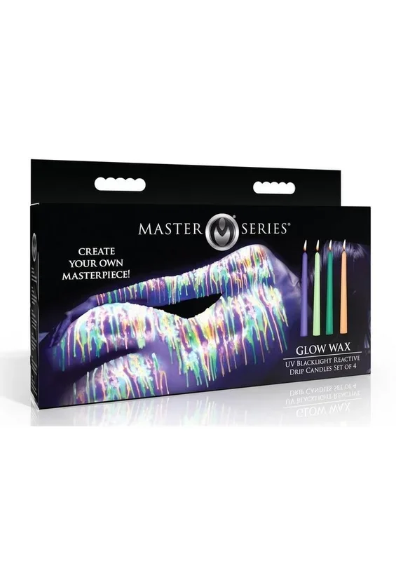 Master Series Glow Wav UV Blacklight Reactive Drip Candles