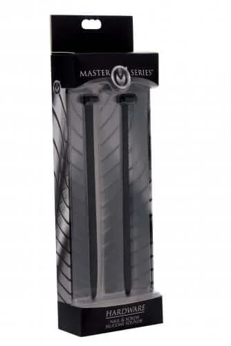 Master Series Hardware Nail and Screw Silicone Urethral Sounds