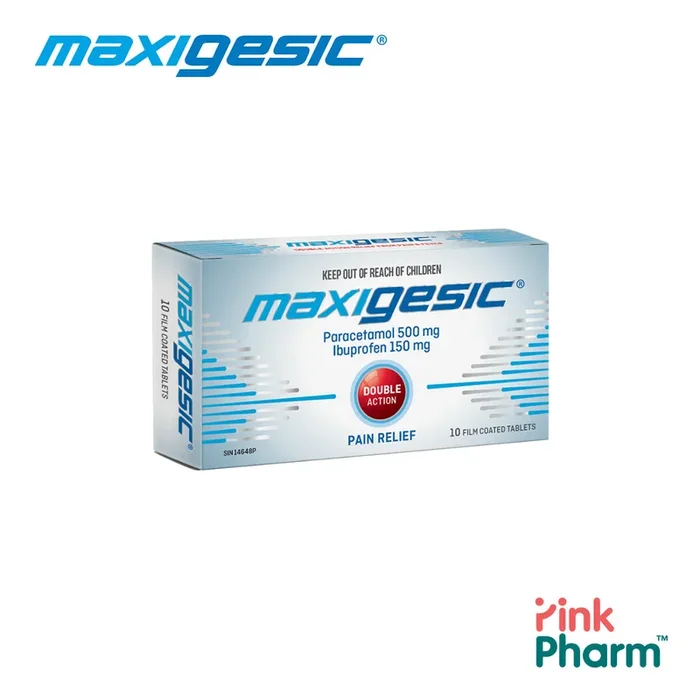MAXIGESIC® Double Action Pain & Fever Relief Film Coat Tablets 10s / 20s